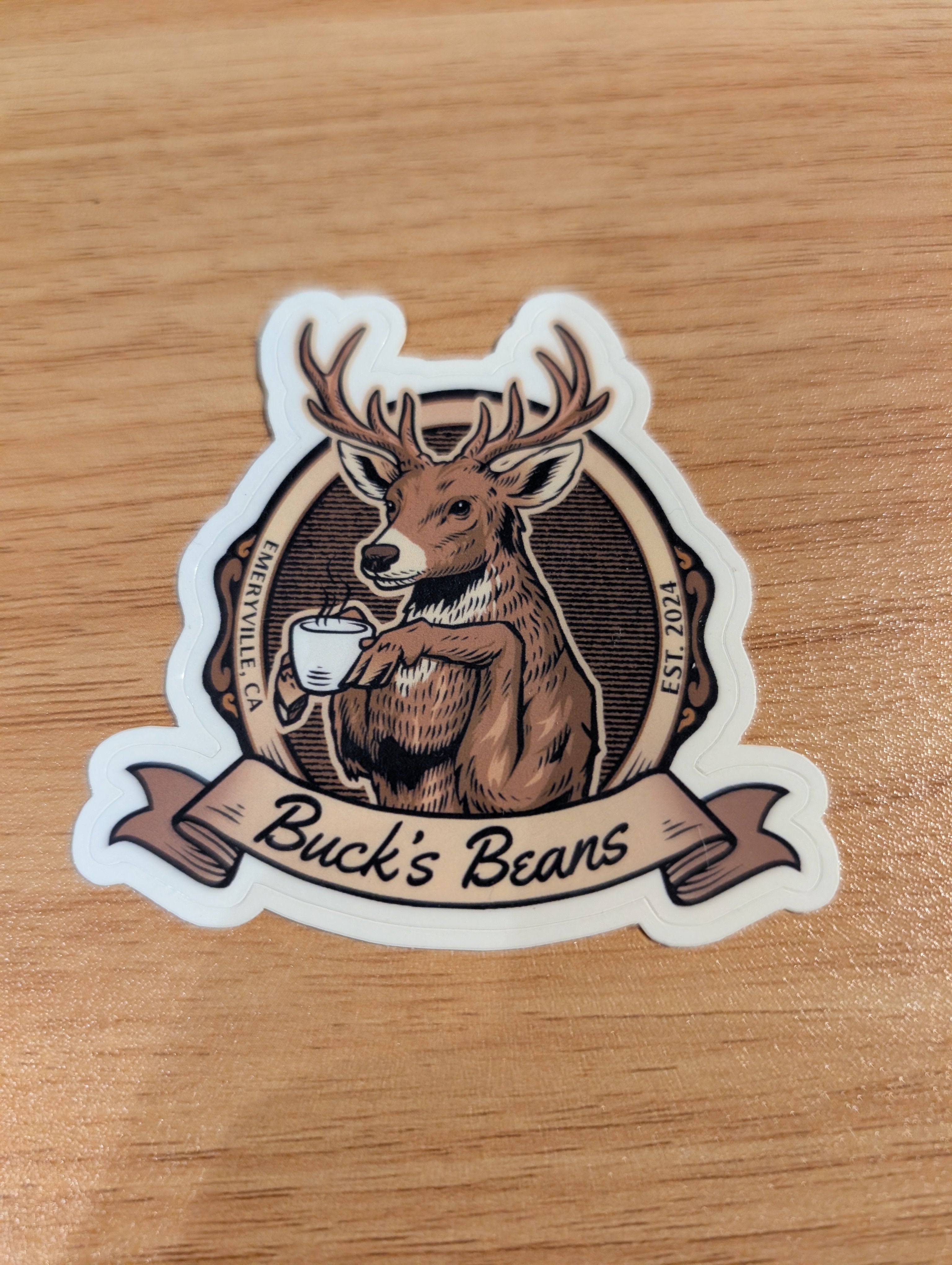 Buck's Beans Sticker
